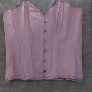 Pink Satin Corset